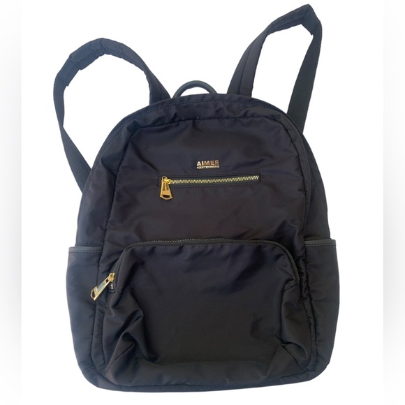 Aimee Kestenberg Handbags - Aimee Kestenberg Positano Black Nylon Travel Laptop Computer Backpack 16" NWOT
